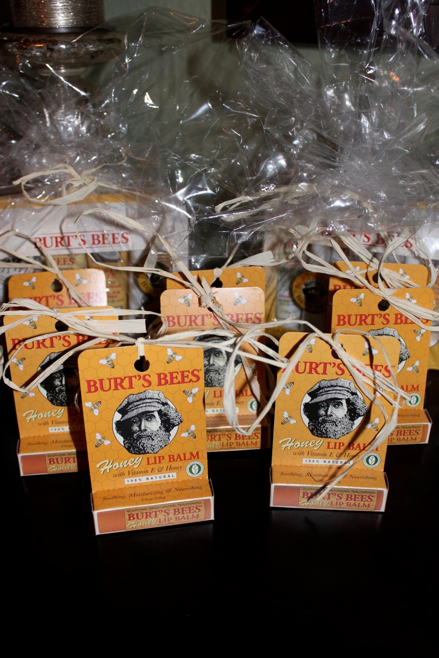 burt's bees baby shower favors