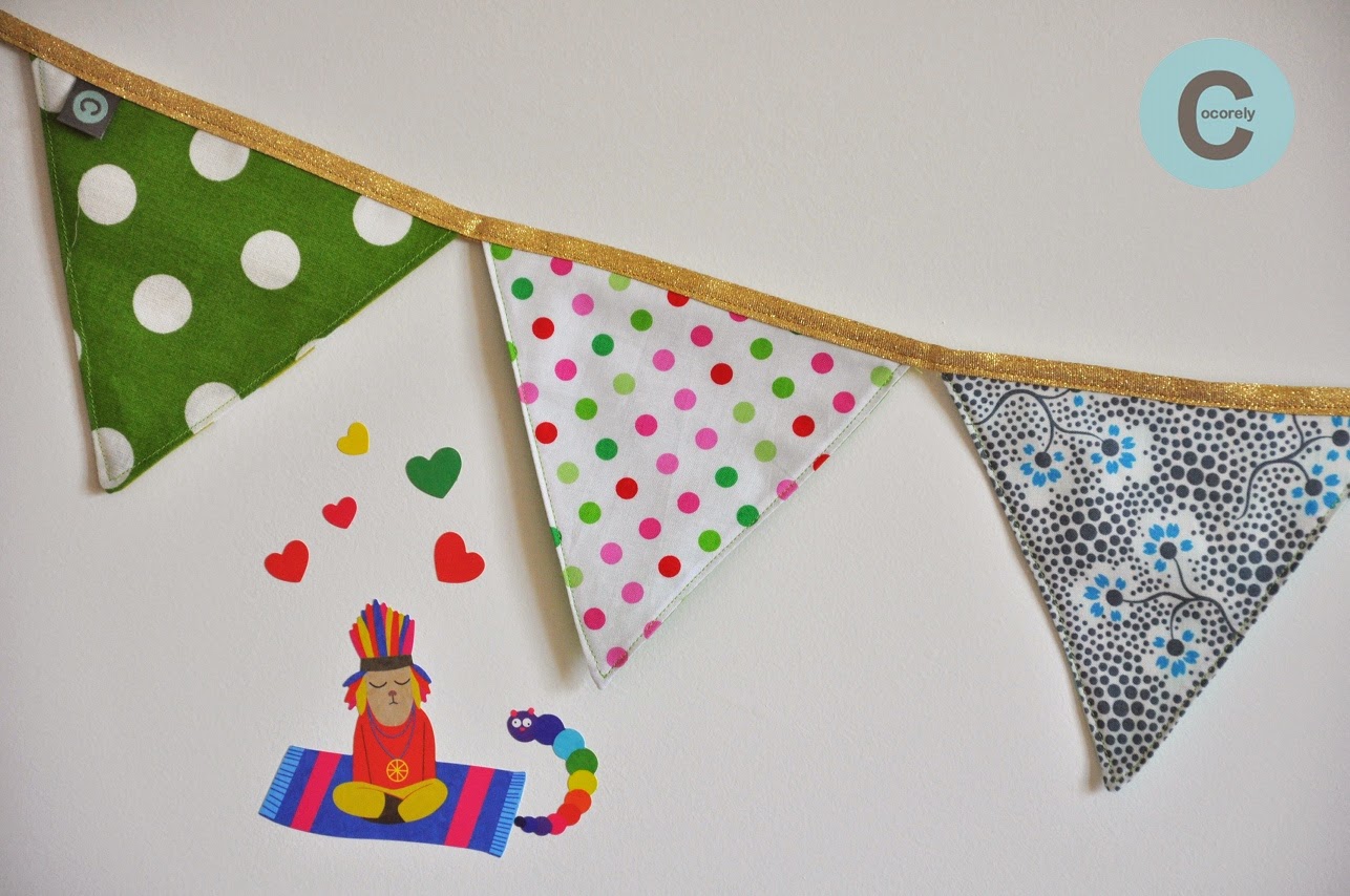 Les Fåntåisies de Cocorely Guirlande de fanions pour chambre d