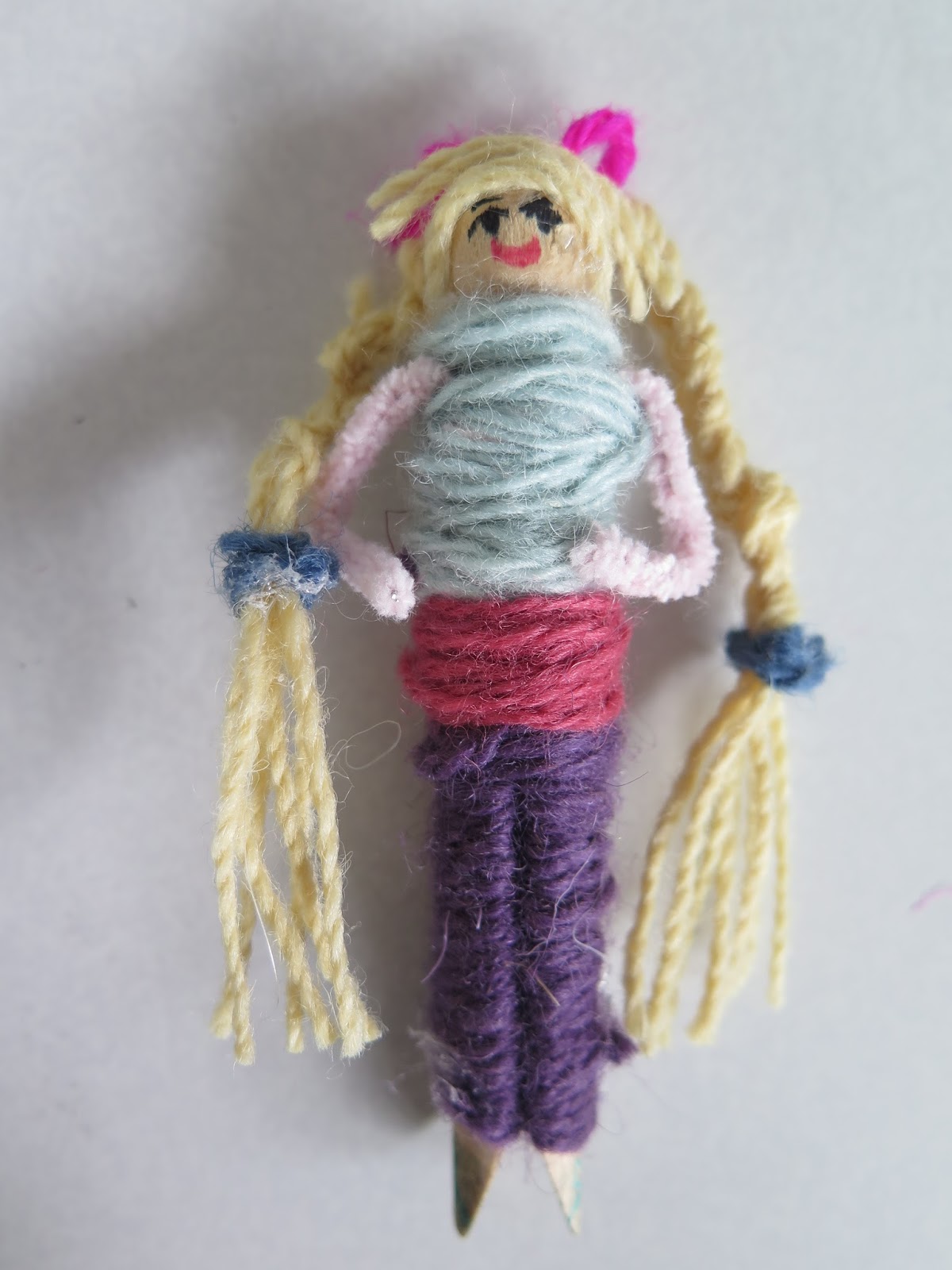 Gomersal Primary School Art Year 6 make Mayan Worry Dolls
