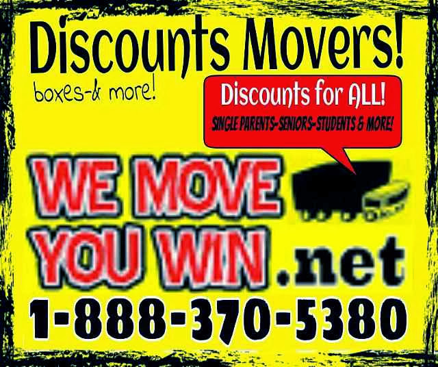 DISCOUNT CALIFORNIA MOVERS 18883705380