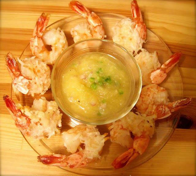 Kvell in the Kitchen Baked Coconut Shrimp with Pineapple Dipping Sauce