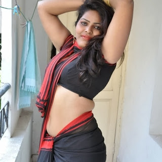 Actress Sitara Saree below Navel Show Photos