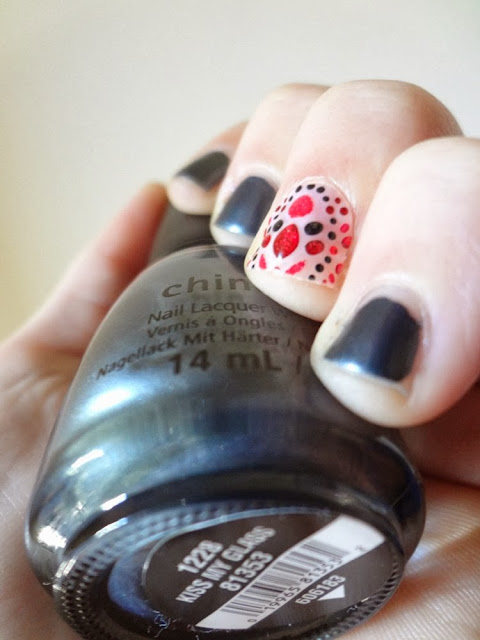 Revlon by Marchesa 3D Jewel Appliqués, accent nail, China Glaze, Kiss My Glass