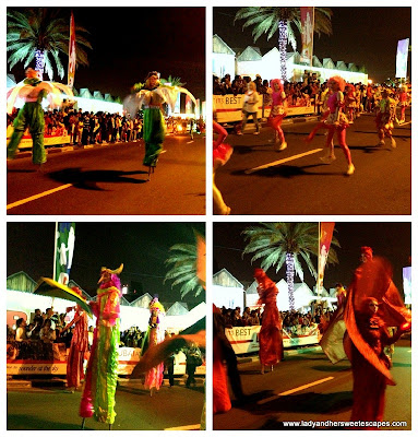 DSF dancers in flashy costumes