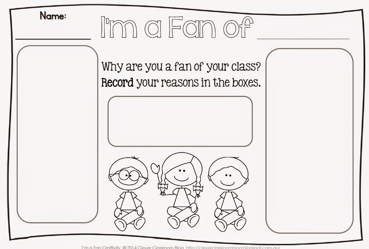 I'm a Fan Craftivity with FREE Printables I'm a Fan Craftivity with FREE Printables