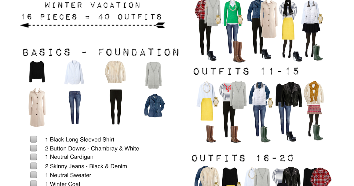 winter vacation outfits