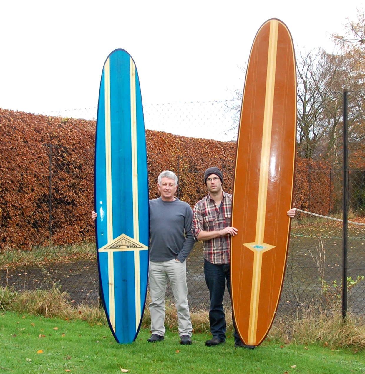 vintage surfboard collector UK Roberts d fin longboard