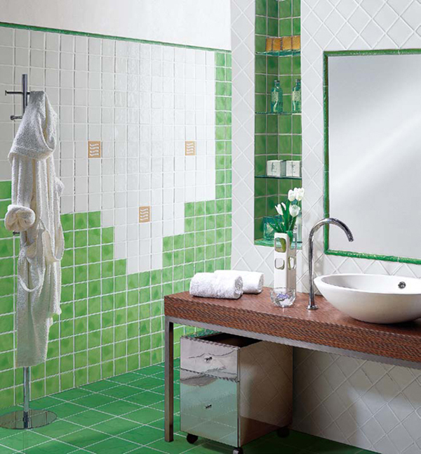 Imagenes de baños color verde ~ dikidu.com