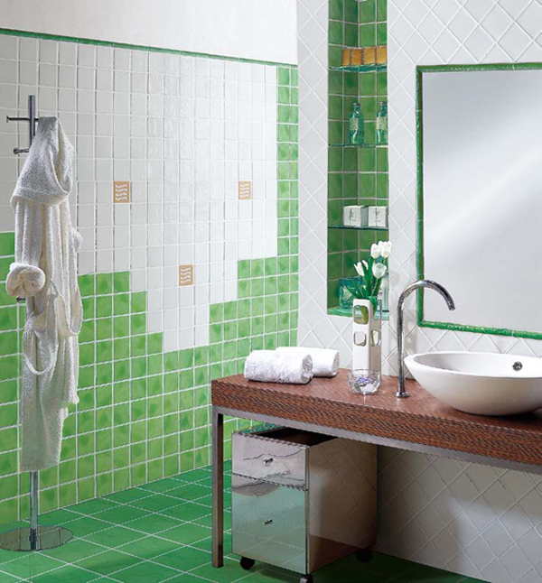 Diseño de Baños de color Verde - Varias Ideas | Diseños de Baños