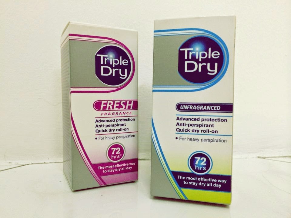 Triple dry antitranspirant test
