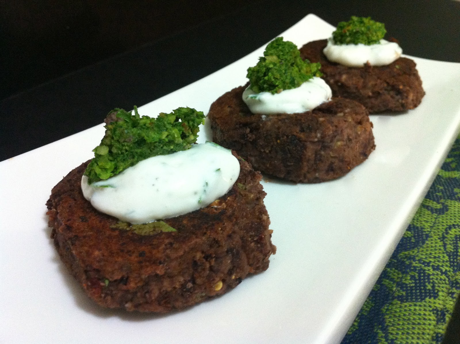 It's a savoury life Black Bean Cakes