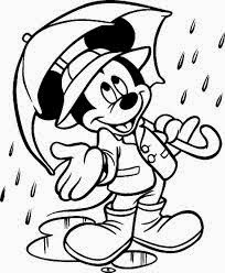 Didi Coloring Page Printable Funny Mickey Mouse Standing In