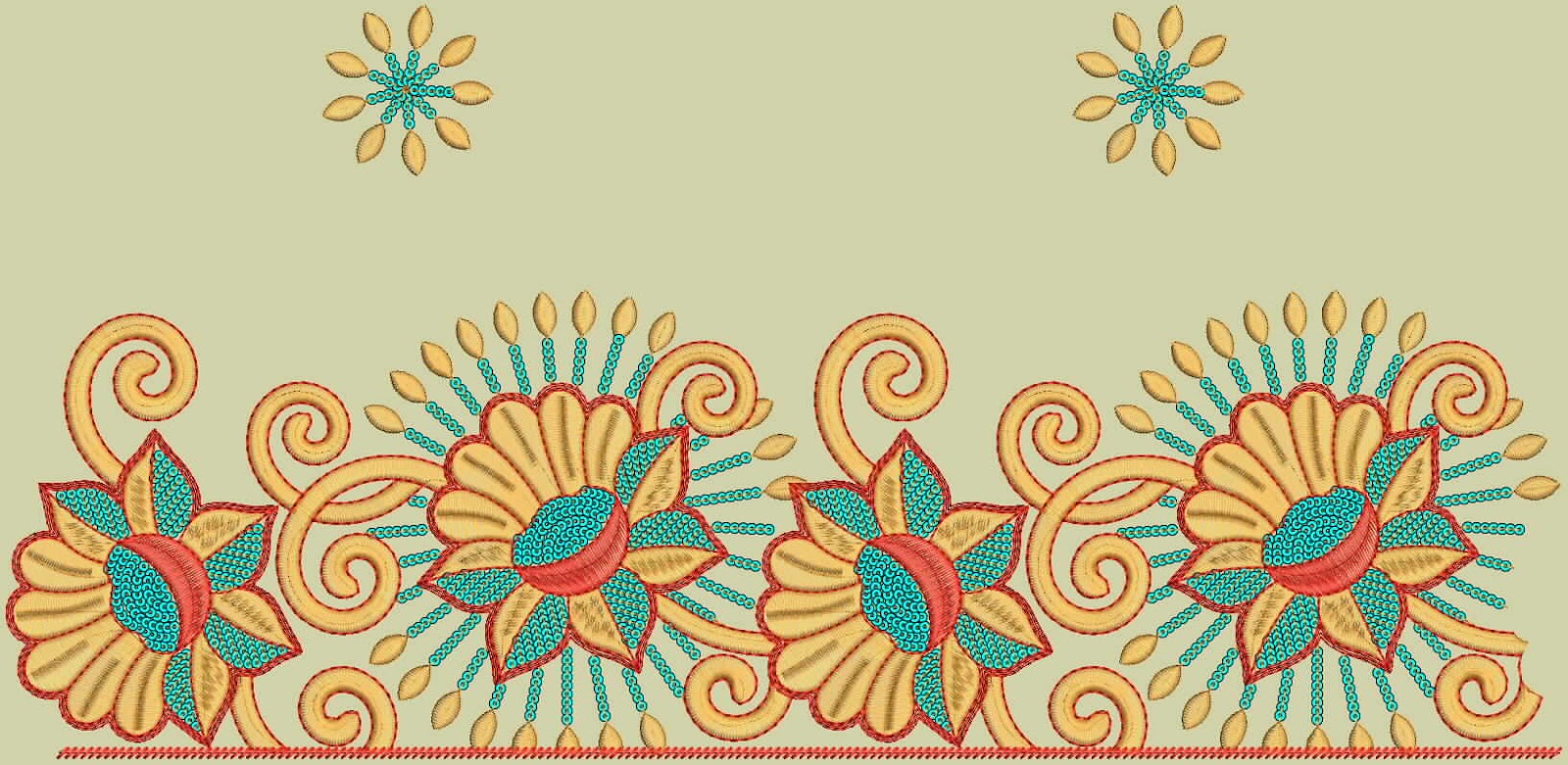 Embdesigntube lace border for party wear long gown