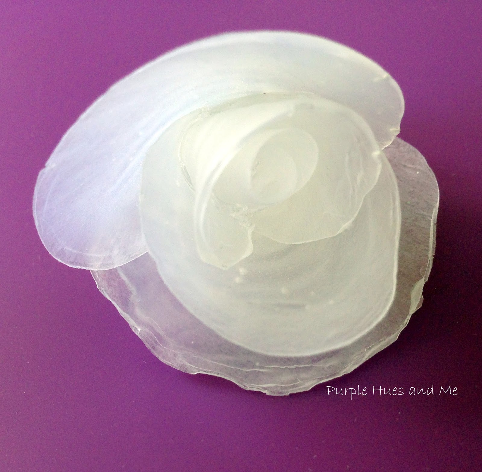 Purple Hues and Me Flowers Made of Hot Glue DIY