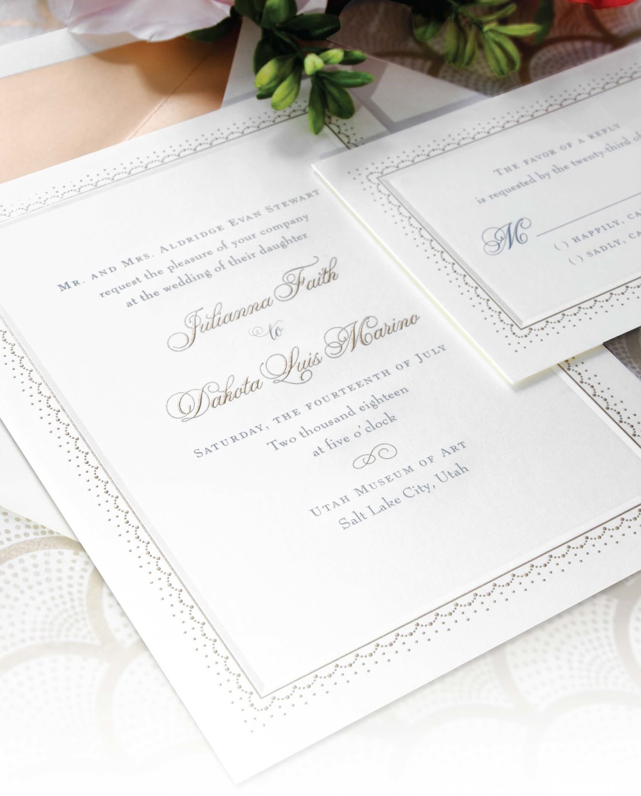 William Arthur Blog Wedding Invitation Trend Watch Vintage Lace And Metallics Our New William Arthur