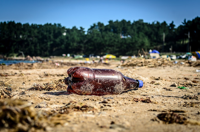 There was a lot of trash and a ton of variety. This was the only beer bottle I saw, I only saw one coke can. Maybe it was just one party who dumped all their trash. Thanks guys! Chilpo Beach Pohang South Korea