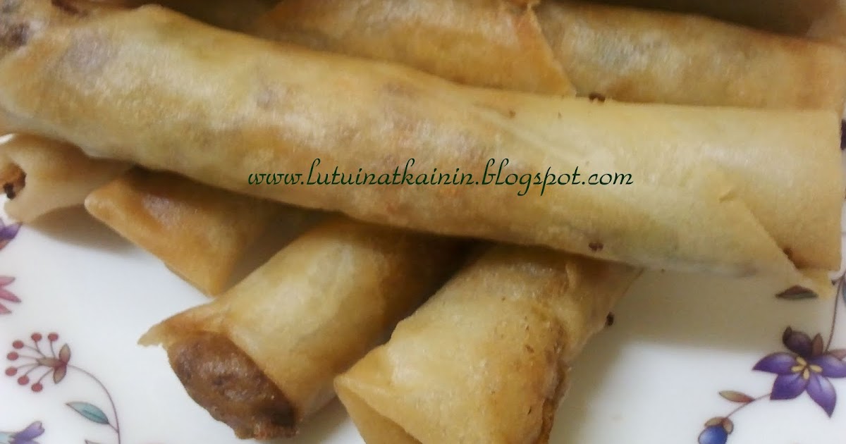 Lutuin at Kainin Beef and Vegetable Lumpia