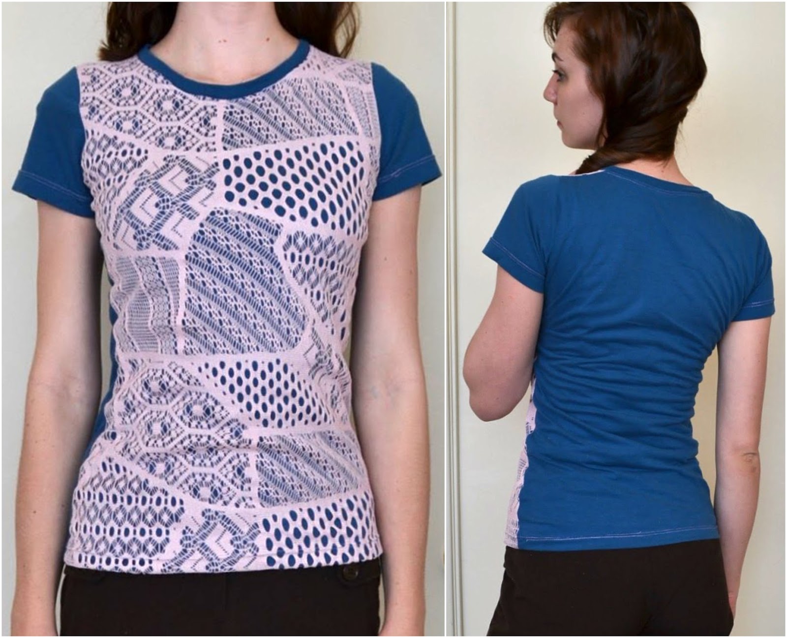 Lace Overlay Tee Tutorial • Heather Handmade