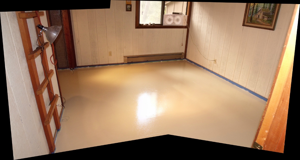 Cabin 476 Ocean Painting A Particle Board Floor Other Items