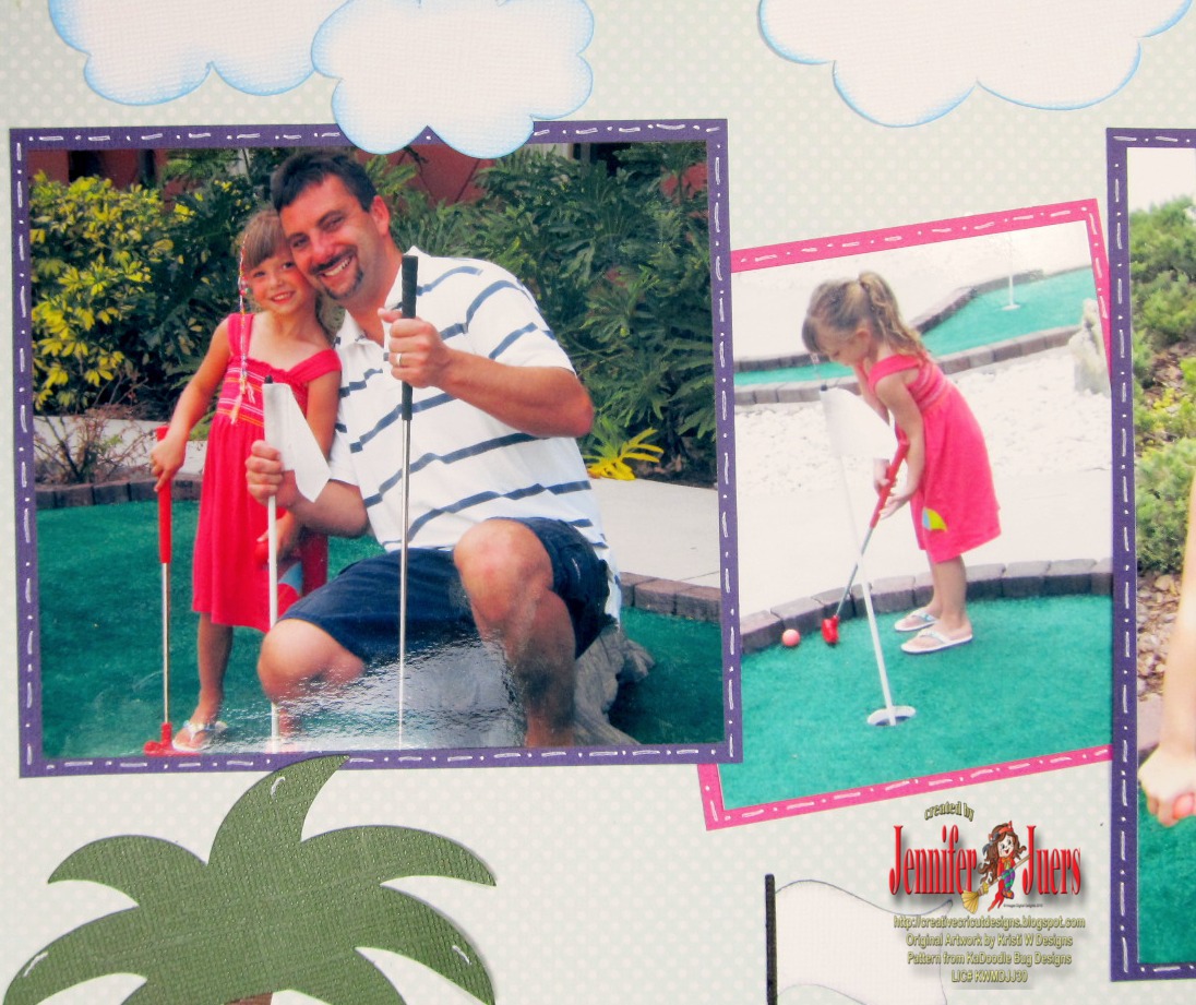 Creative Cricut Designs & More.... Mini Golf Scrapbook Layout