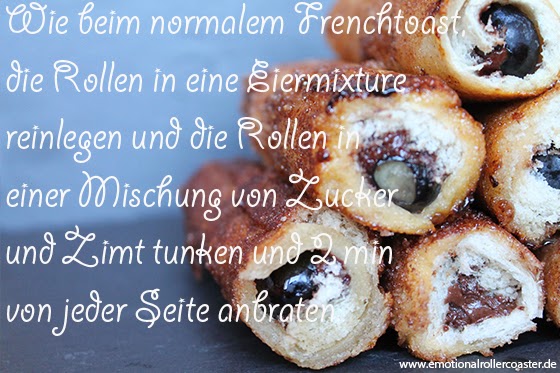 French Toast Roll-Ups Zubereitung