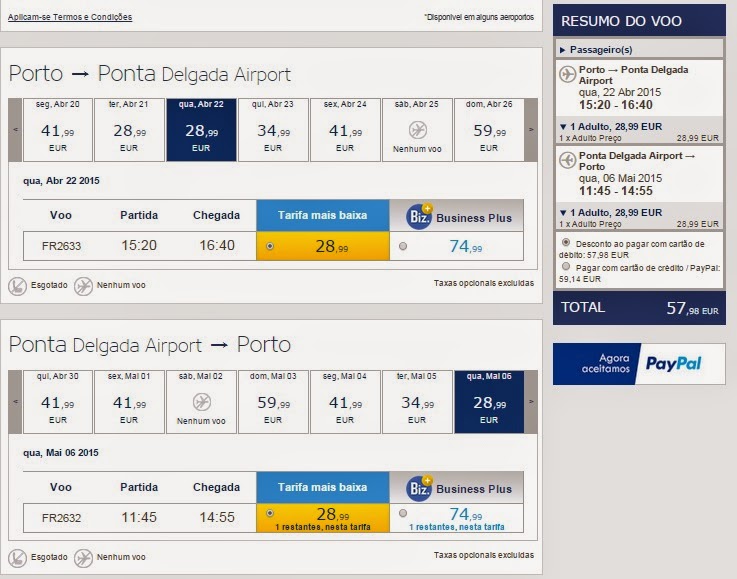 Azory Lizbona Porto Londyn Ponte Delgada Tanie Loty Ryanair Ceny Porównianie Oferty 5
