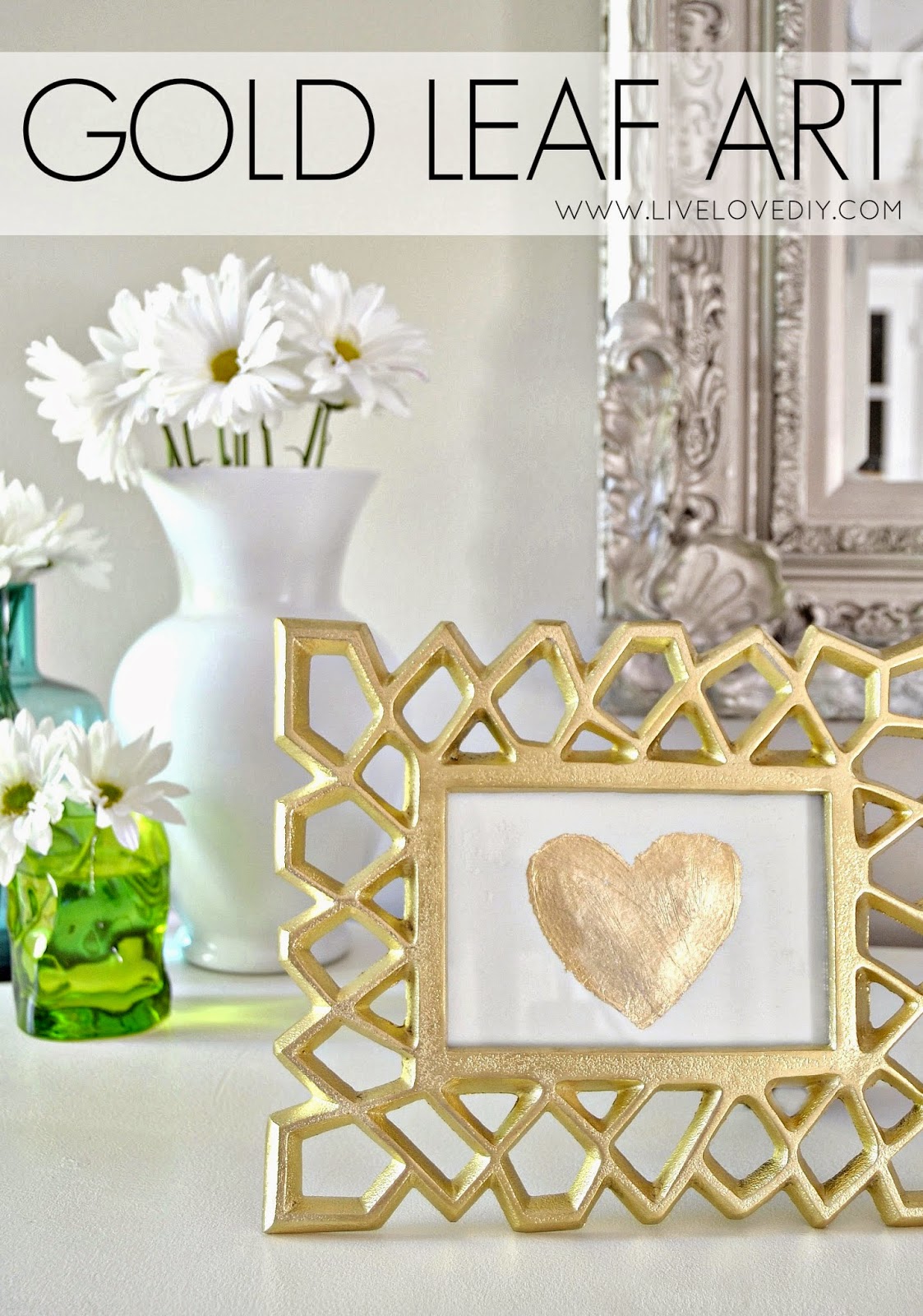 LiveLoveDIY DIY Gold Leaf Art