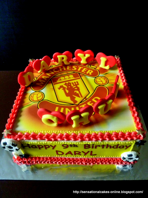 Cakes2Share Singapore Manchester United Cake Football