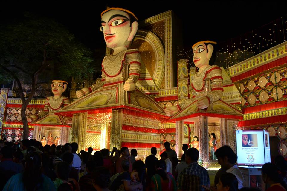 Baro Mase Tero Parbon Durga Puja 2015 Tridhara Sammilani Sarbajanin Durgotsav baro mase tero parbon blogger