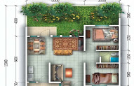 Inspirasi Gambar Denah Rumah Minimalis Type 60, Gambar Rumah