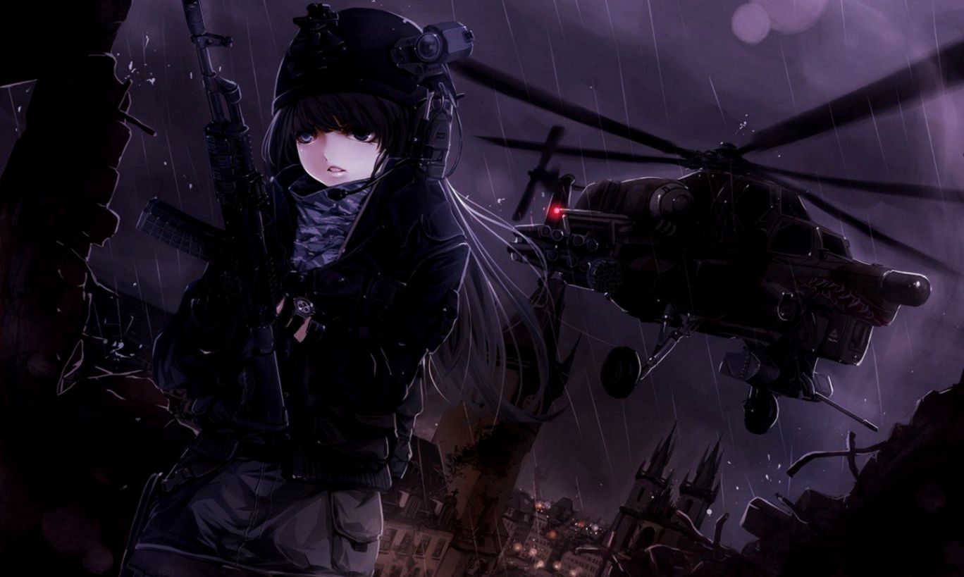 Headphones rifles soldiers video games guns cityscapes dark army Headphones rifles soldiers video games guns cityscapes dark army