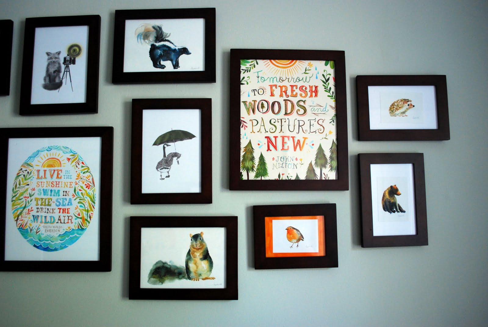 In the Little Yellow House Gallery Wall is Up