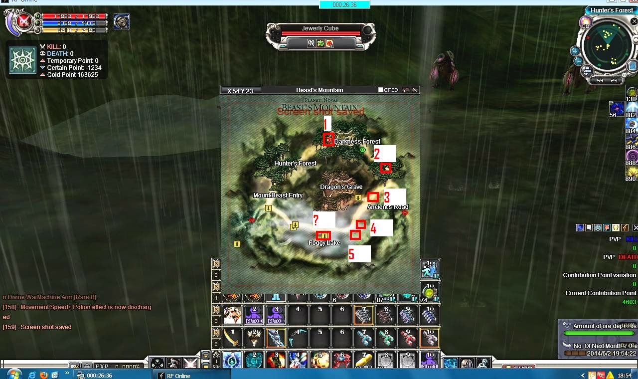 Pandeka ©ybe® Soft: Lokasi Jewel Cube RF Online (JC) Screen Shoot