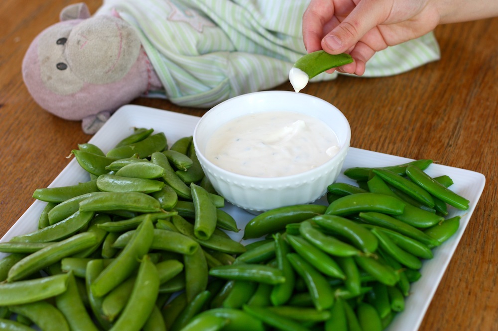 ben and birdy MidSummer's Eve (+ Lemony Chive Dip with Sugar Snap Peas)