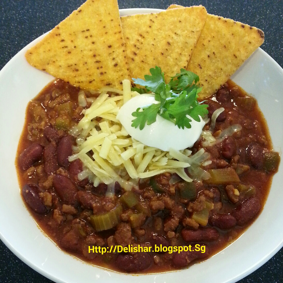 Slow Cooker Mexican Chili Delishar Singapore Cooking, Recipe, and