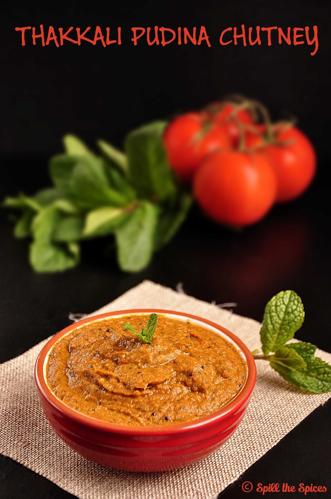 Tomato Mint Chutney Thakkali Pudhina Chutney Spill the Spices