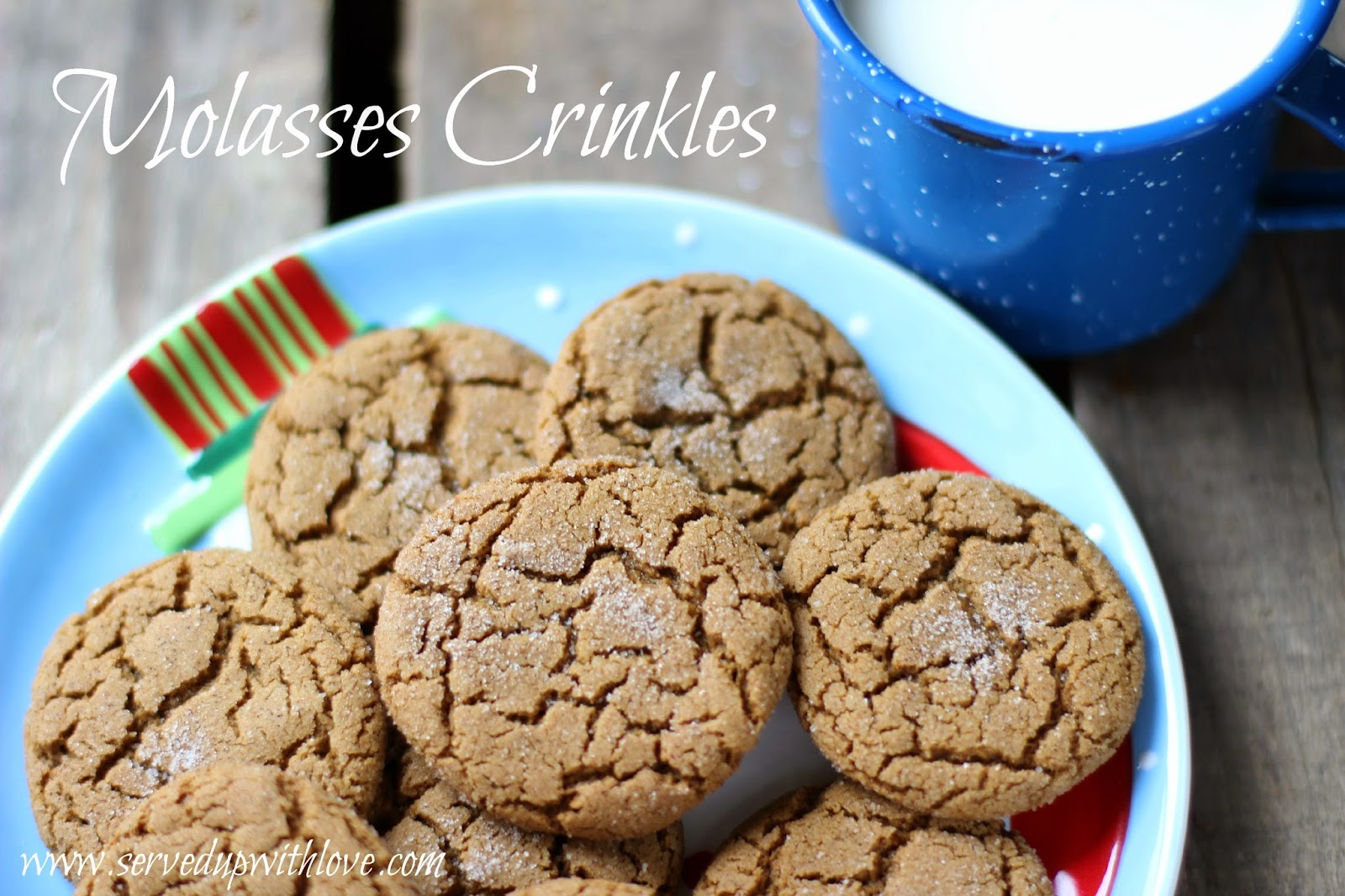 Served Up With Love Molasses Crinkles