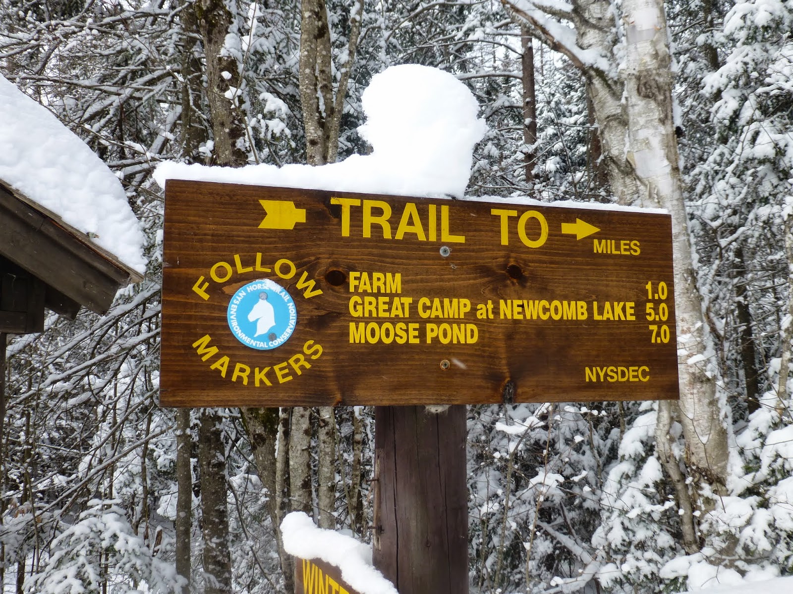 Off on Adventure XC to Moose Pond High Peaks Wilderness, 2