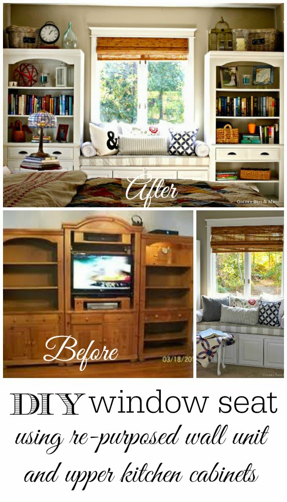 Repurposed Wall Unit {Take Two} Golden Boys & Me