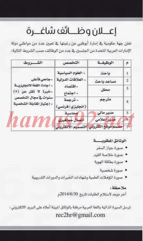 تعلن جهه حكومية فى امارة ابوظبي عن وظائف شاغرة %D8%A7%D9%84%D8%A7%D8%AA%D8%AD%D8%A7%D8%AF+1+%D9%88+%D8%A7%D9%84%D8%A8%D9%8A%D8%A7%D9%86