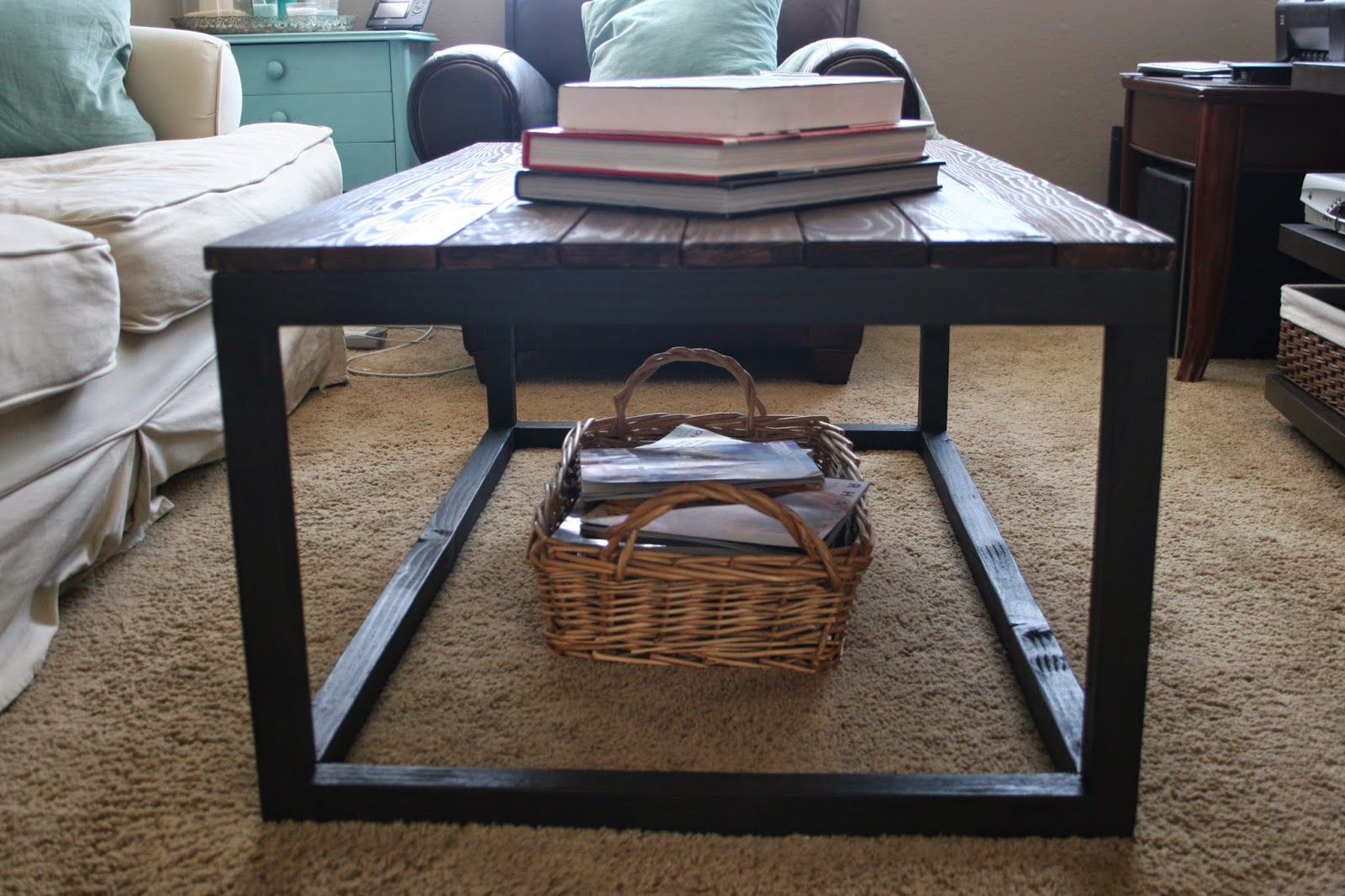 Just A Darling Life My DIY West Elm Inspired Coffee Table, for only 50!