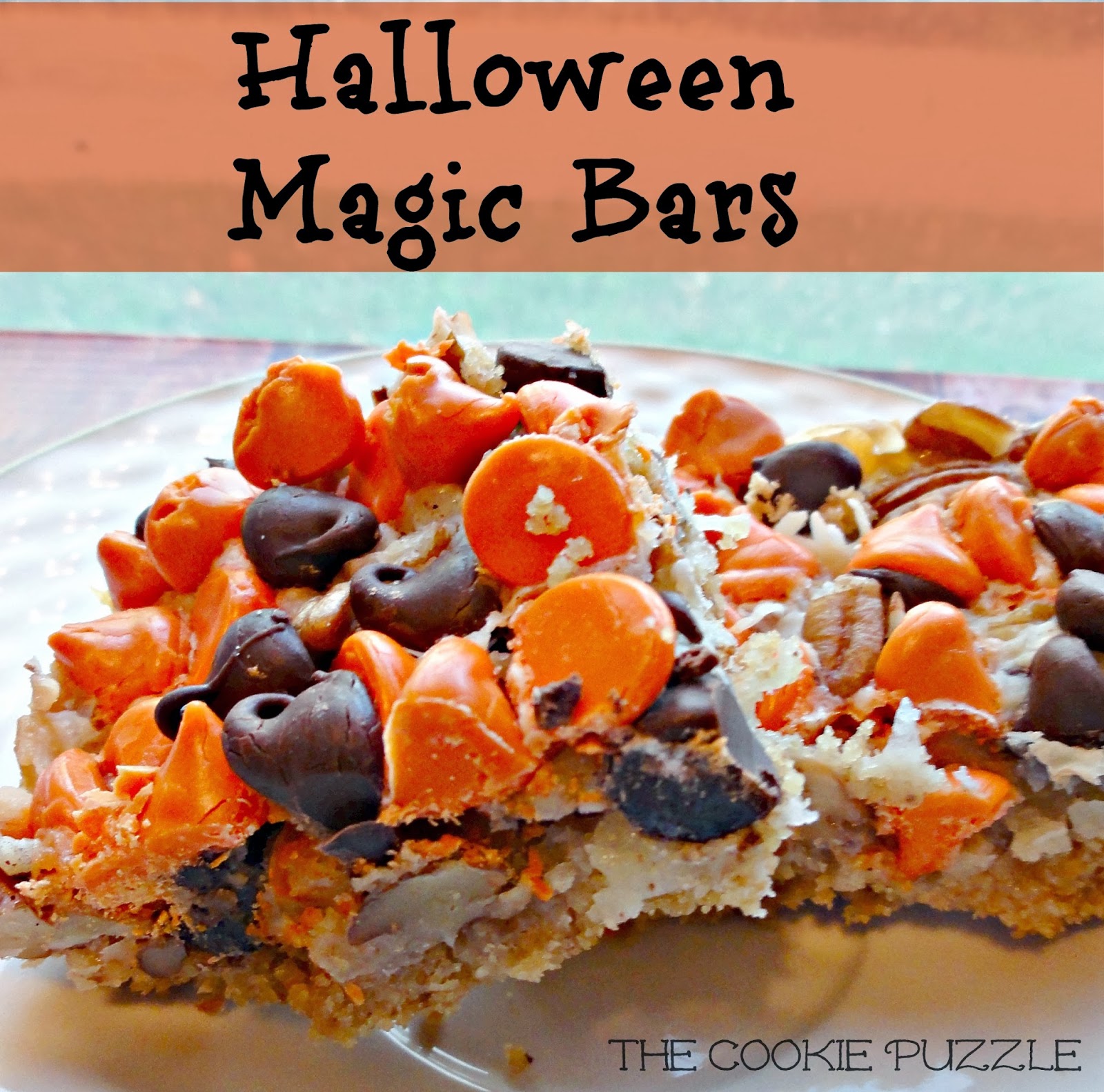 The Cookie Puzzle Halloween Magic Bars
