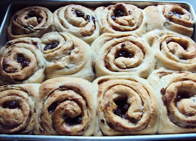 Raisin filled Cinnamon Rolls; flourmewithlove.com