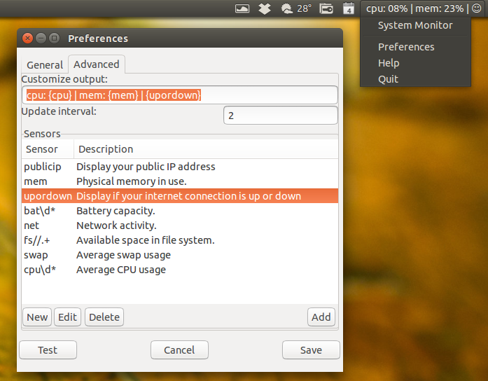 SysMonitor Indicator, Sticky Notes Indicator And Systemtray Unity