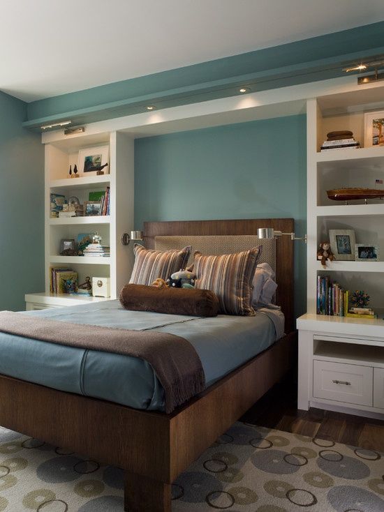 Builtins around Bed Inspiration Remodelando la Casa
