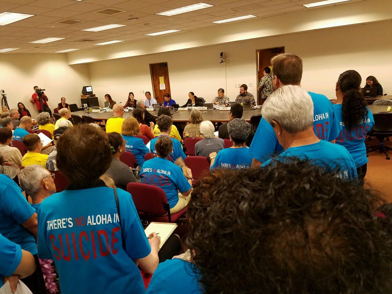 Blue Shirts Dominate Hearing