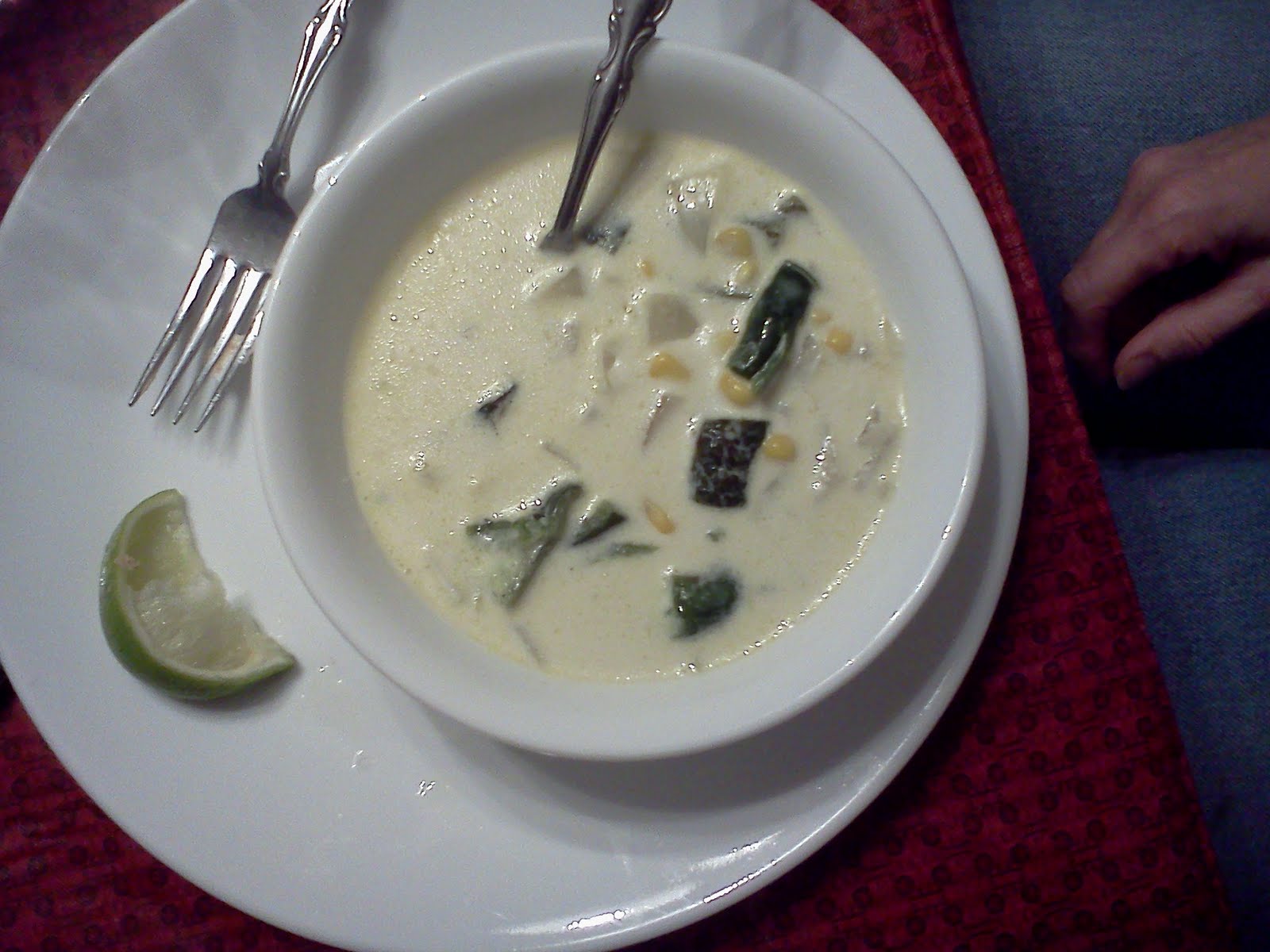 Reimer Recipes Roasted Green Chilies in CuminGarlic Cream Soup
