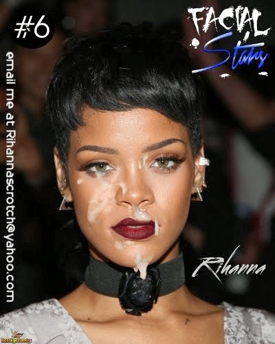 Rihanna cum facial