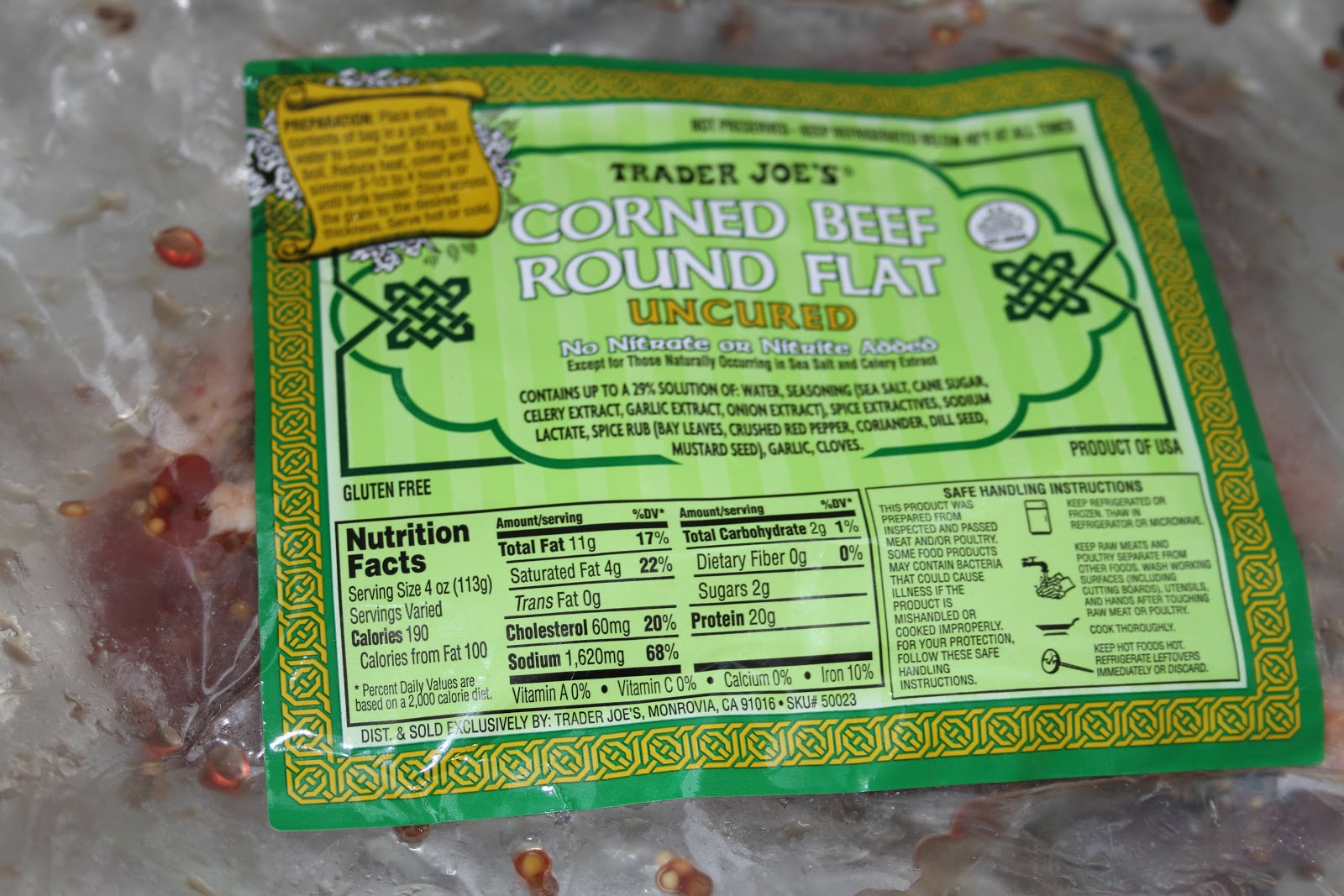 Trader Joe'S Corned Beef Brainy Breeze