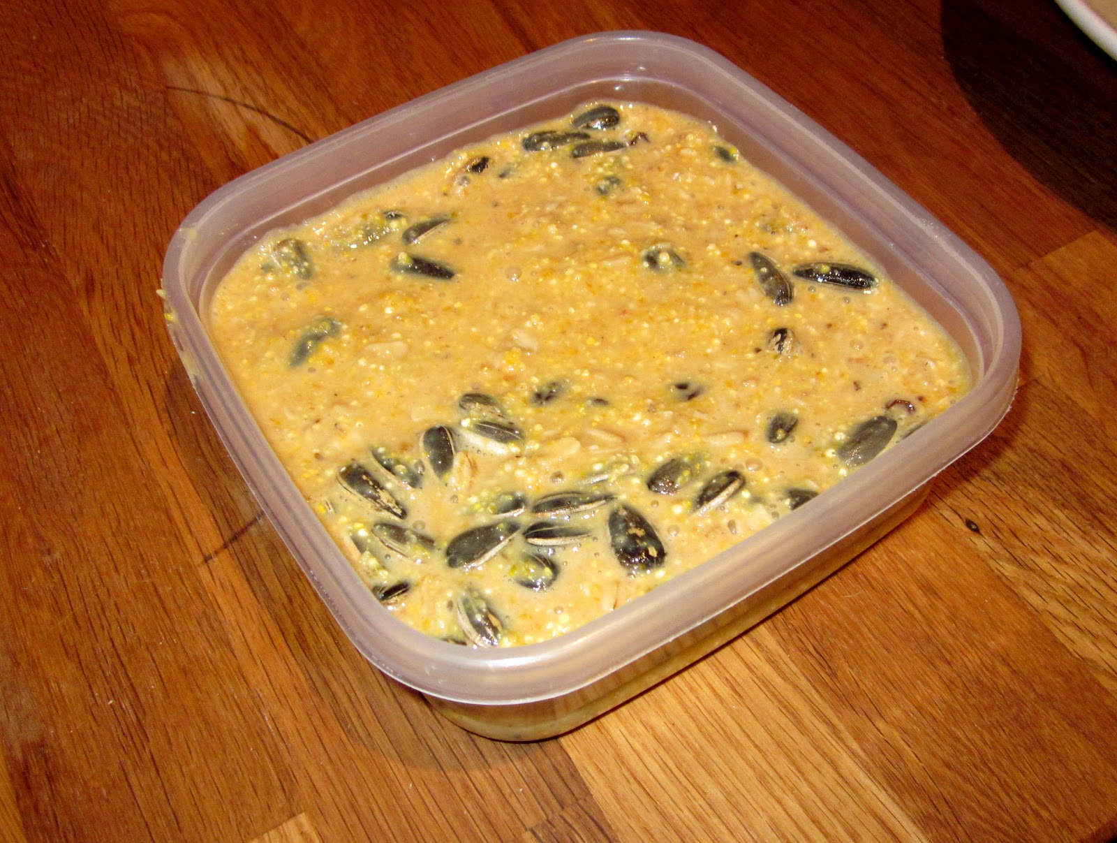 Mama's Little Muse Making Bird Suet